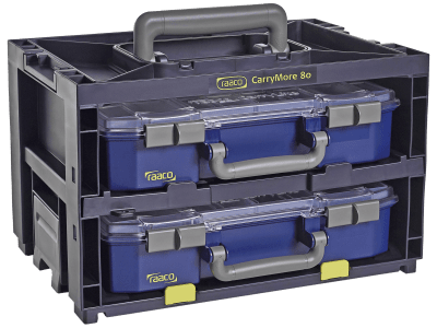 Raaco CarryMore 80x2 Förvaringssystem - 2 Väskor - 146418-raaco