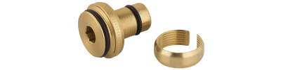 Kopplingssats för PE-X-, PE-RT-, PB- och multilayer-rör 16 mm, mässing