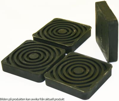 Vibrationsdämpare 120x120x20mm för pumppelarmontage, kit om 4 st.