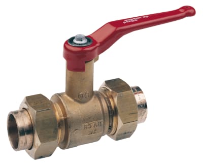 BA 3460S Kulventil med lödkoppling, 70mm, avzinkningshärdig mässing