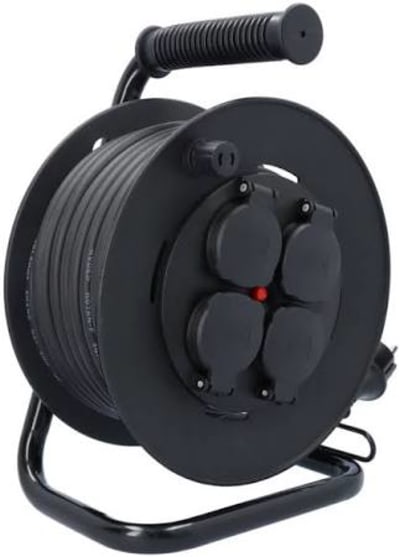 CARAT Kabelvinda 3x1,5 mm² 25 m IP44 - Utomhusbruk - Produktkod 331871