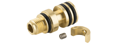 Pipnippel komplett för fast pip, krom, till FM Mattsson 9000E-serien