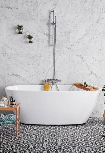 BADKAR ALTERNA ELISSE 1700, OVALT, GLASFORSTÄRKT AKRYL, VIT