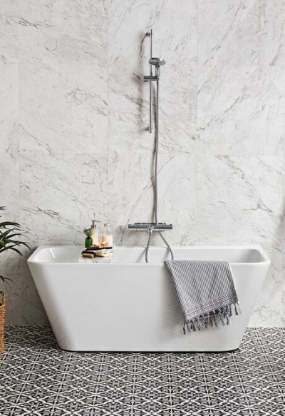 Alterna Nova 1700 Badkar - Rektangulärt, Vit, Glasfiberförstärkt Akryl