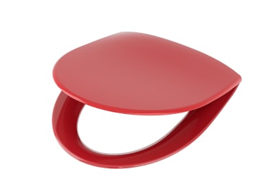 Ifö Spira WC-sits Röd Hårdsits med QR/Fasta Beslag, c/c 155mm, Ureaplast