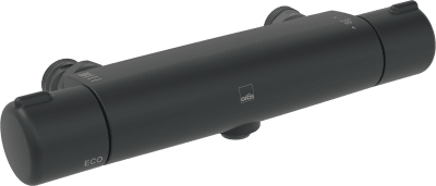 Oras Nova Duschblandare 160CC Termostat Matt Svart RSK 8351562