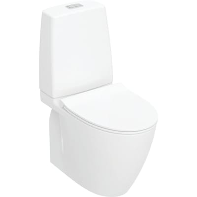 Ifö Spira Art WC-stol med Turboflush utan spolkant vit glaserad med mjukstängande hårdsits RSK 7805007