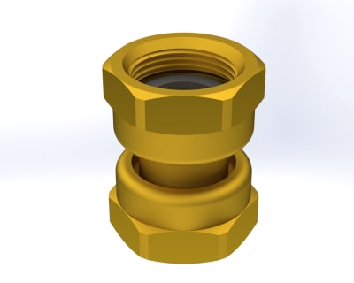 Rak koppling Lekande mutter G20 RSK 8505004
