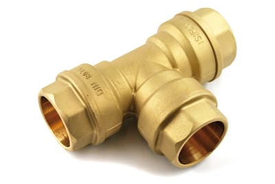T-KOPPLING ISIFLO 125 63 MM 3KLÄMRING MÄSSING RSK 2502475
