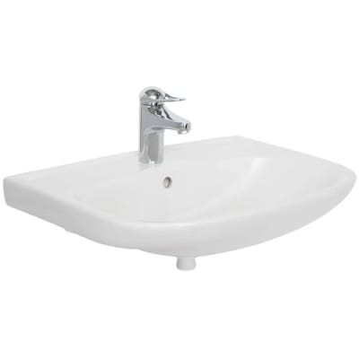 Tvättställ 57cm paket med Blandare FM Mattsson 9000E Alterna Basic RSK 191634