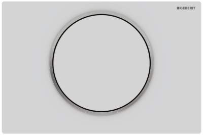 Geberit Sigma10 Spolplatta Matt Vit Round RSK 7722523