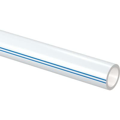 VÄRMERÖR 20X2,0 MM L=240M RING MED DIFFUSIONSSPÄRR VIT MED TVÅ BLÅ RÄNDER COMFORT PIPE PLUS UPONOR RSK 2418242