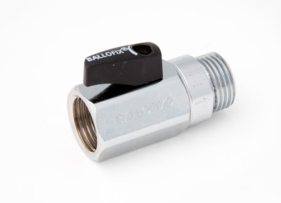 RAK KULVENTIL RP15 X R15 INVÄNDIG X UTVÄNDIG GÄNGA, MED BACKVENTIL OCH VRED KROM BROEN BALLOFIX Krom RSK 8540325