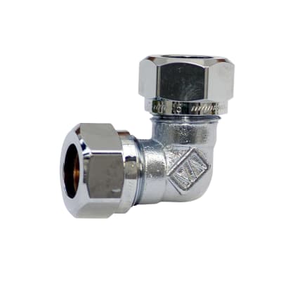 VINKELKOPPLING 12X10 MM X 90° 2KLÄMRING KROM VATETTE RSK 1947654