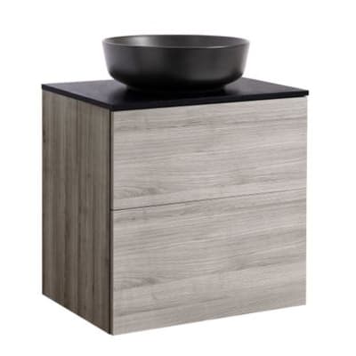 ALTERNA ISEL 60SAND Möbelpaket 60 cm med bänkskiva och ovanpåliggande tvättställ