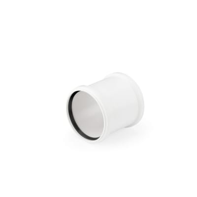 Okänt PP Dubbelmuff 50mm Vit RSK 2829883