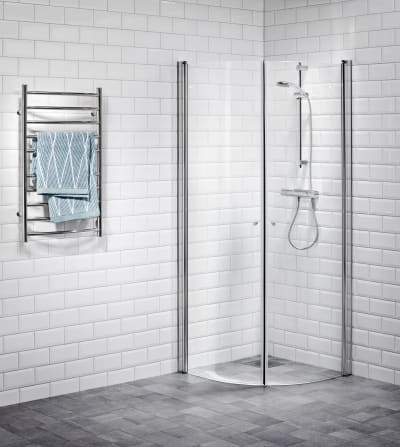 Alterna Picto Duschhörna 90x100 Svängd Klarglas RSK 7391172