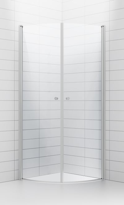 Duschhörna SOLO 90x90 Svängd Klarglas RSK 7312582