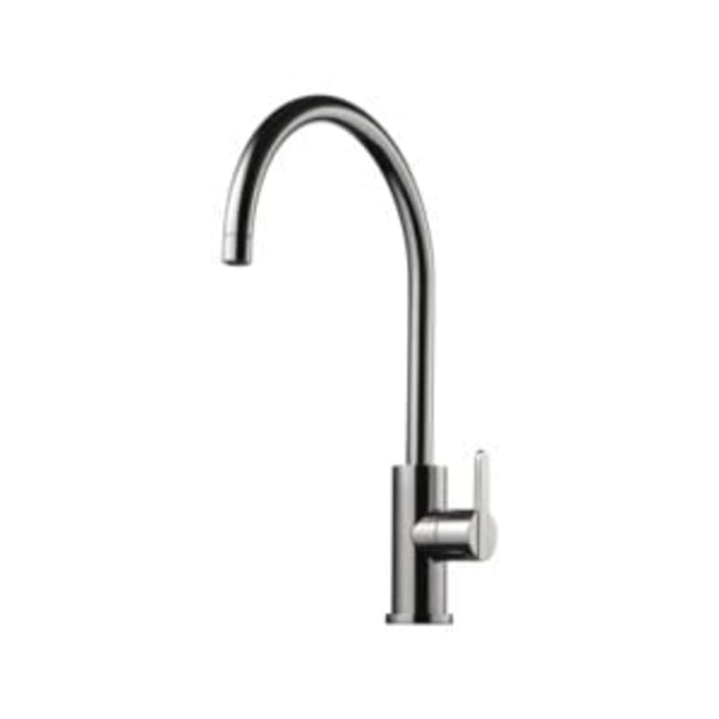 Tapwell TAP180 köksblandare — framifrån med vridbar krom pip