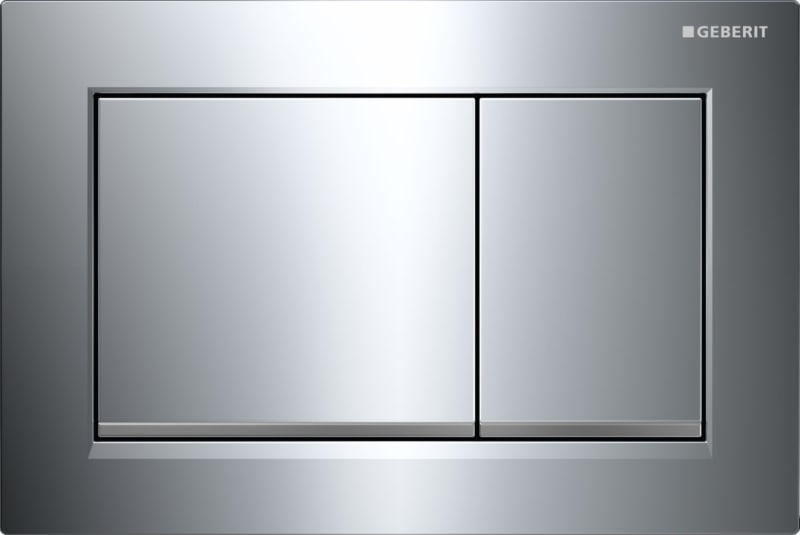 Geberit Omega30 Tryckplatta Krom 212x142mm - Dubbelspolning - RSK 7972616 bild 1