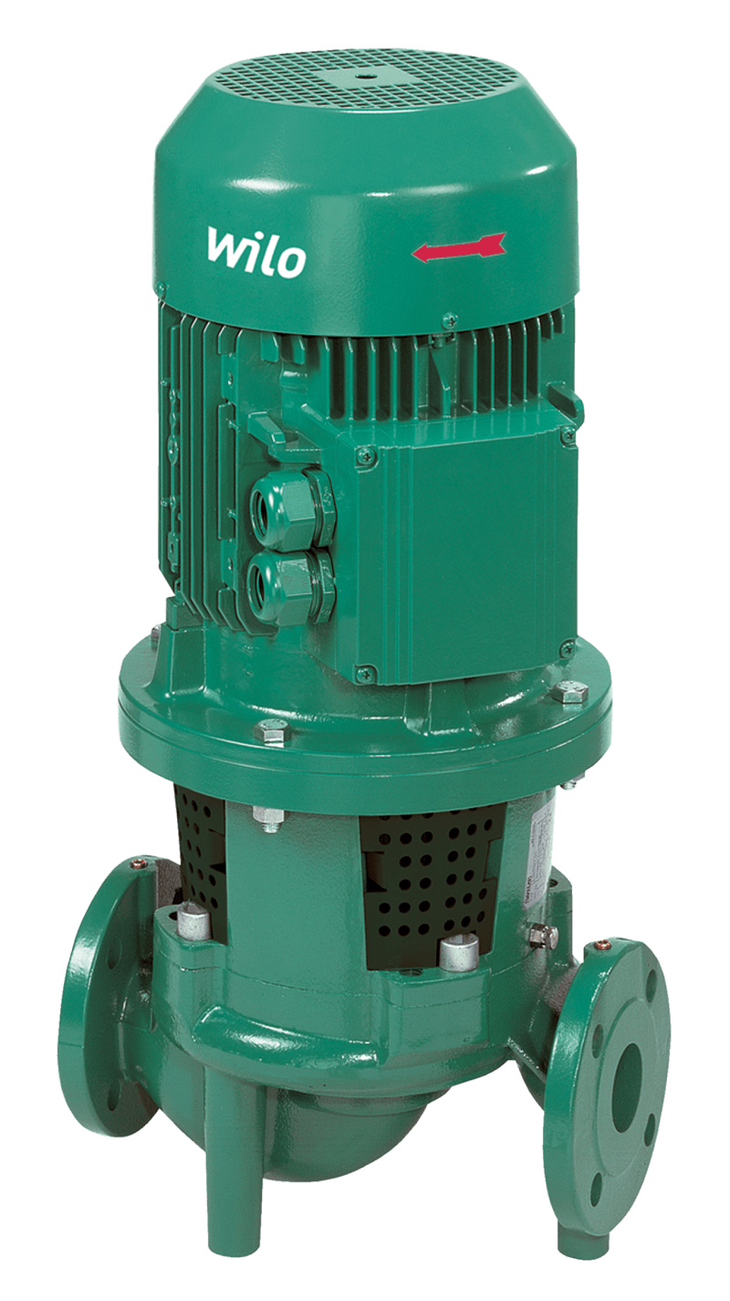 Wilo IL 80/140-7,5/2 cirkulationspump framifrån — 7,5kW 3-fas