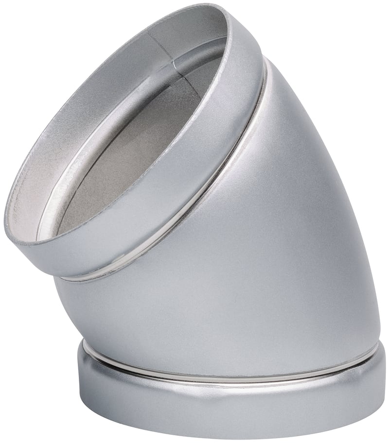 Victaulic Böj 273mm 45° Typ E490 — rostfritt stål framifrån