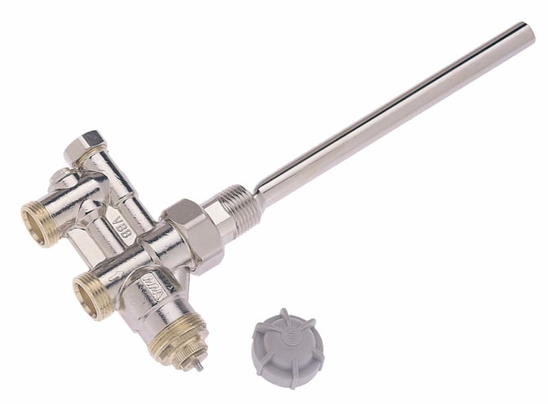 MMA Radiatorventil G15 x M22 Förnicklad Mässing - RSK 4806317, RSK 4806317