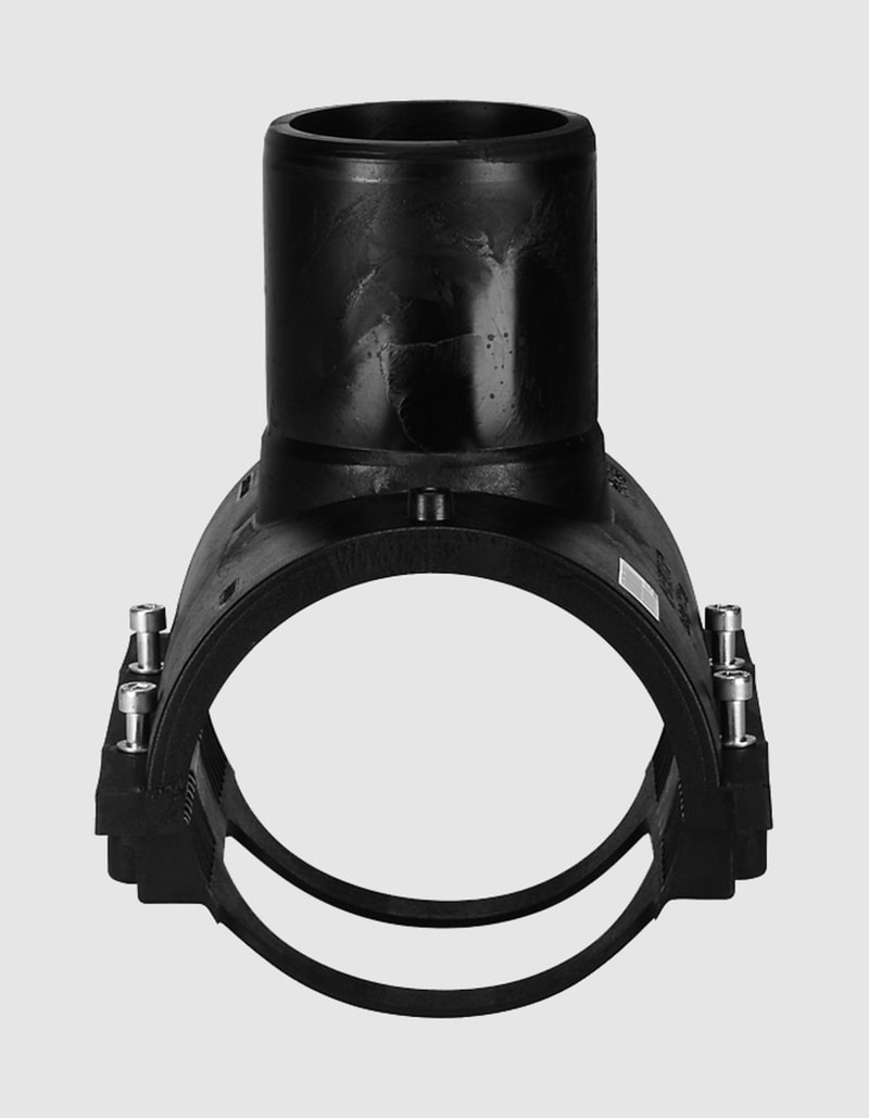 Aliaxis elektrosvets-sadelgren 90x63mm PN16 — framifrån
