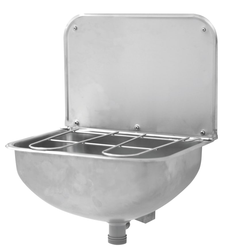 Alterna Utslagsback Rostfri 430x320x498mm med Stänkskydd - Badrum Tvättställ | RSK 8037818, RSK 8037818