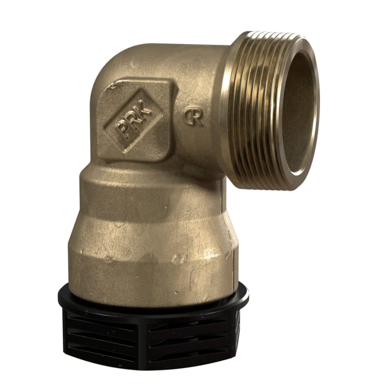IMI Pneumatex Vinkelkoppling — 50mm x R50 mässing framifrån