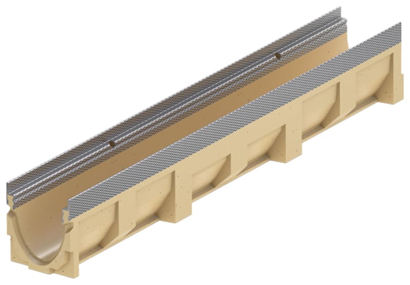 ACO Markränna 1000x135x150mm Förzinkad D400 - Hög Belastning - RSK 2924014 bild 1