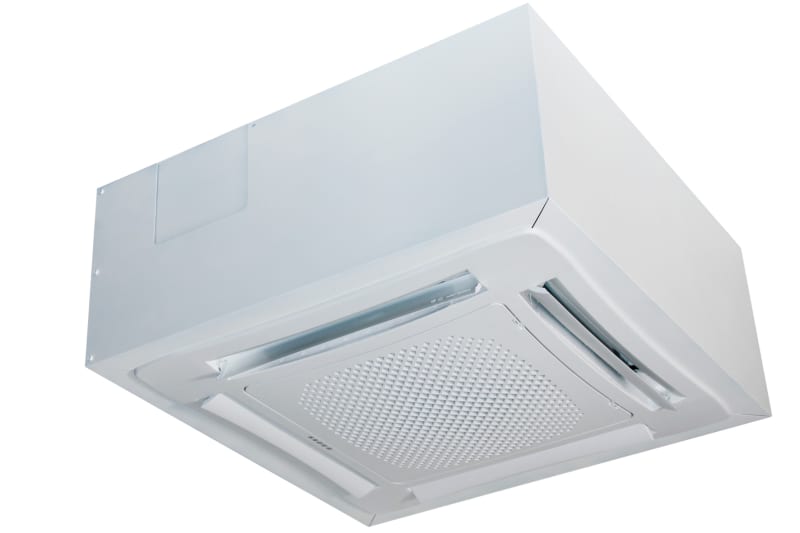 Eveco Skystar Fläktluftvärmare 80x80 Vit Stålplåt - Energieffektiv - RSK 6750069 bild 1