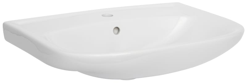 Alterna Basic Tvättställ 57 cm Vit Porslin Konsolmontage - RSK 7606534 bild 1