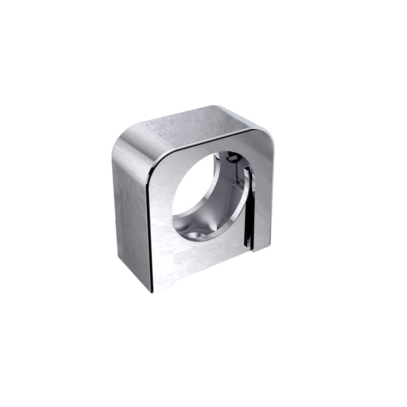Faluplast Rörklämma 32mm kromfärgad ABS/PP för Prisolrör framifrån, RSK 3859038