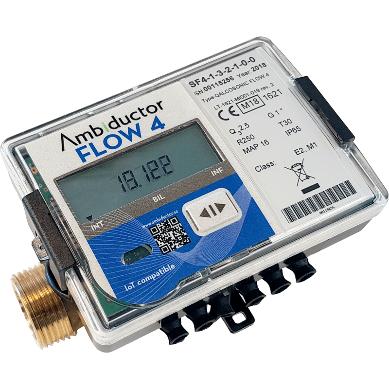 Ambiductor FLOW 4 Varmvattenmätare DN40 Q3 16 T90 RSK 5182315, RSK 5182315