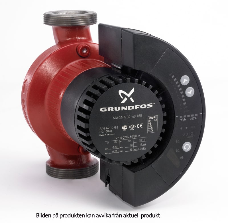 Grundfos Magna 25-100 Cirkulationspump 230V G40 - Gängad - RSK 5731562, RSK 5731562