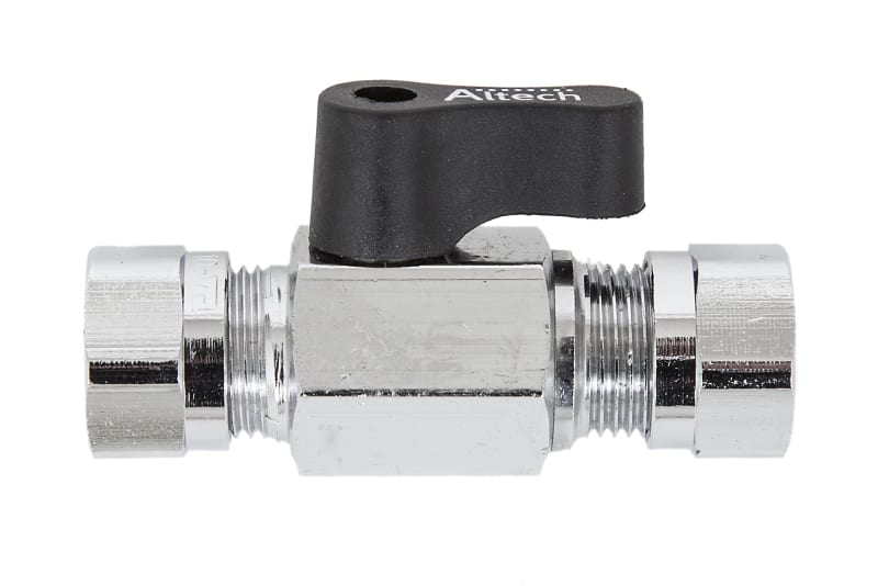 Altech Minikulventil Förkromat Mässing 12x10 mm - Ventiler Minikulventil | RSK 8547492, RSK 8547492