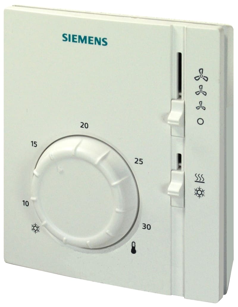 Siemens RAB31 Rumstermostat 230V AC Vit - För Fläktkonvektor - RSK 5514166, RSK 5514166