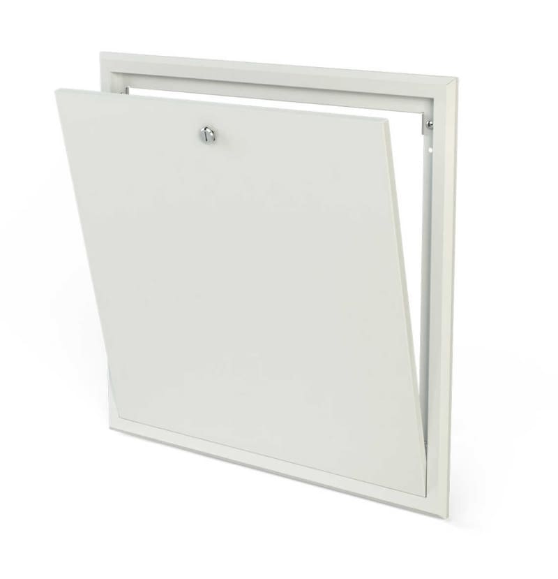 LK Fördelarskåpsram — vit stålplåt ram 450x540mm framifrån