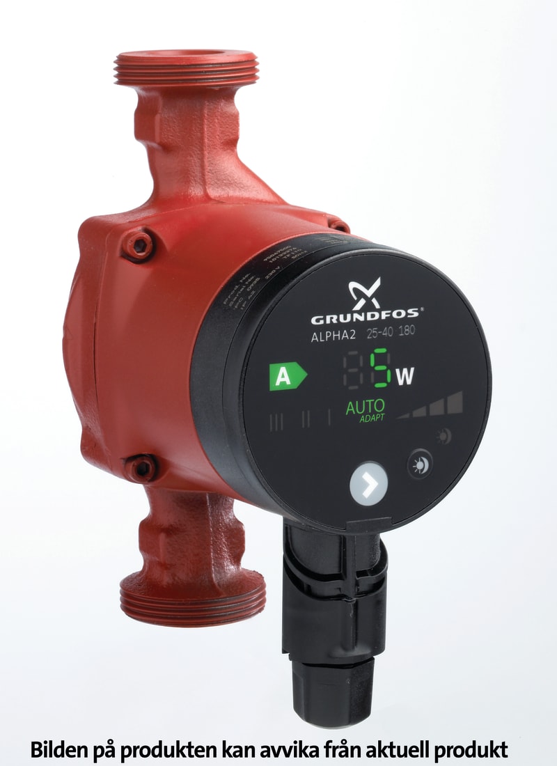 Grundfos Alpha2 25-40 Cirkulationspump 230V PN10 - Kompakt Design - RSK 5731743, RSK 5731743