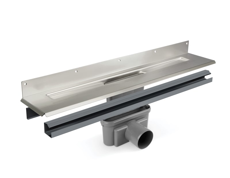 UNIDRAIN Golvbrunn 75mm Rostfri 800mm - Storkök - RSK 7123016 bild 1