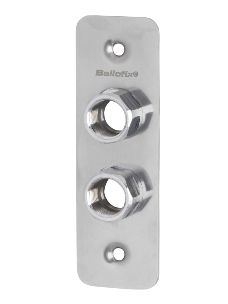 Ballofix Väggbricka 2-håls 16x2mm CC40 - Rostfri - RSK 1869229, RSK 1869229