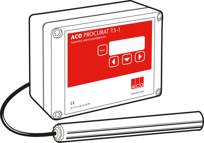 ACO Nordic AB Nivålarm 230V Röd - För Fett- och Oljeavskiljare - RSK 5619323, RSK 5619323