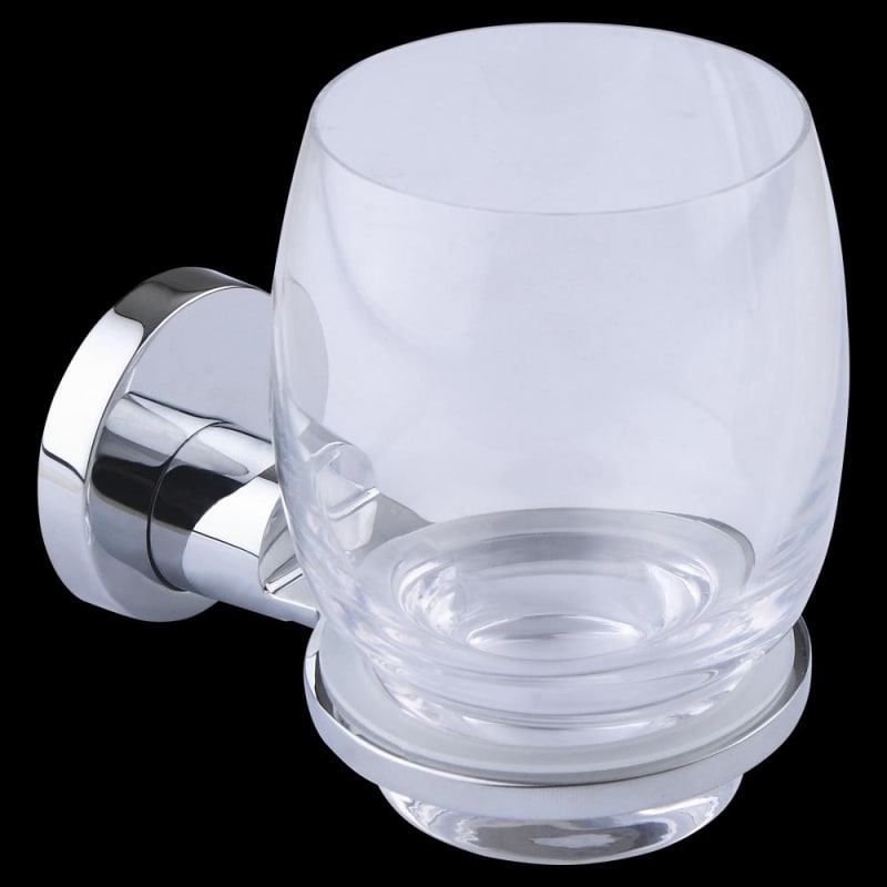 Alterna Rondo Tandborsthållare krom/glas — framifrån