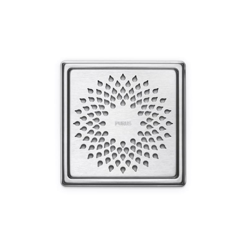 Purus Klinkerram Drop 155x155mm rostfritt stål framifrån
