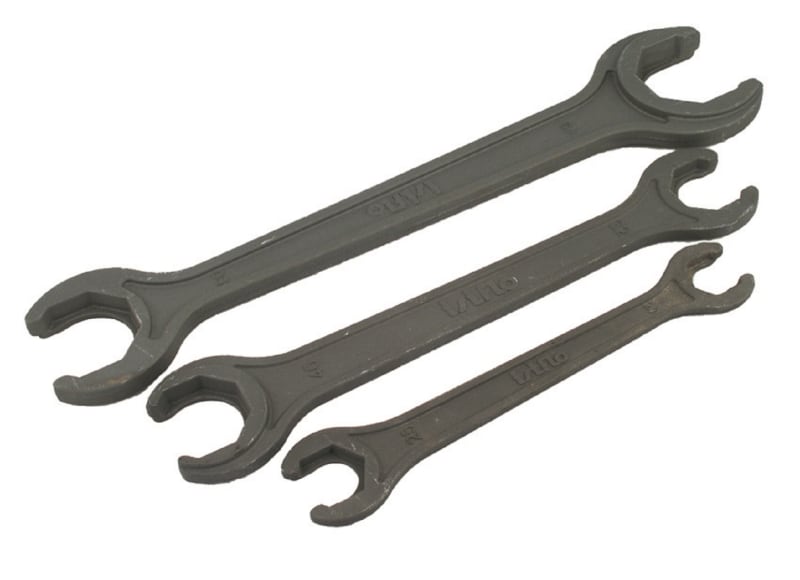 Isiflo Monteringsnyckel 20-25mm aluminium för PEX/Plaströr framifrån