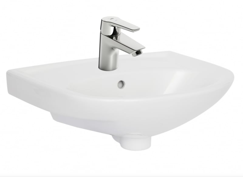 Alterna Tvättställspaket 48 cm med Oras Swea - Vit Porslin - RSK 7601411, RSK 7601411
