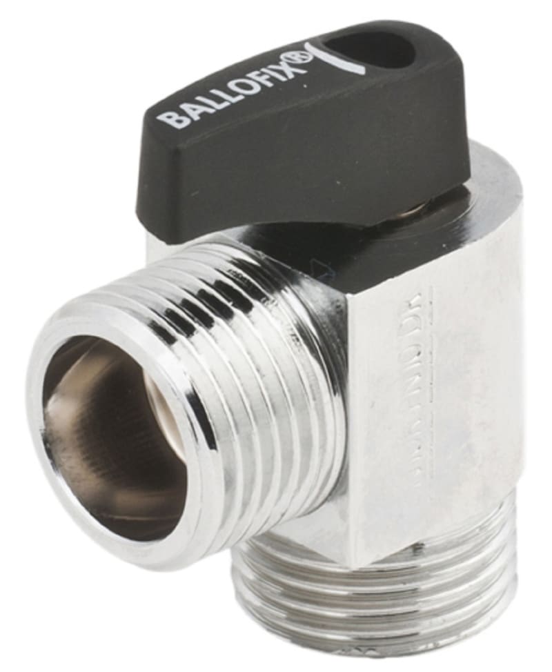 Ballofix® 526 Vinkelkulventil R15xR15 - Förkromad Ventil - RSK 8540585, RSK 8540585
