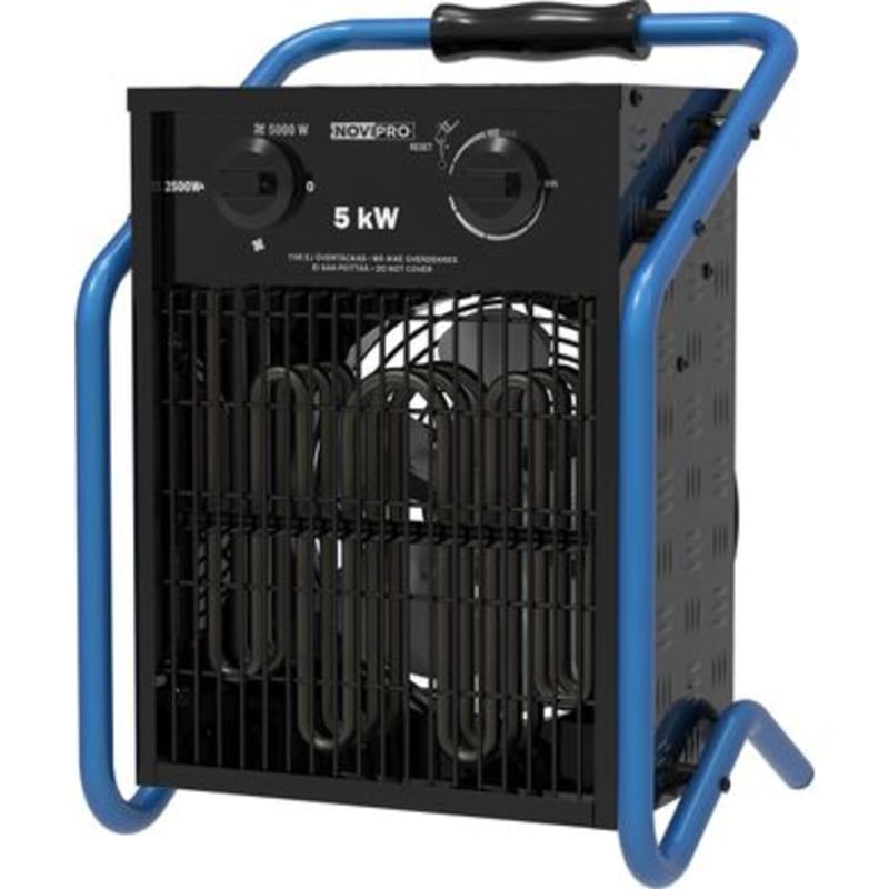 NOVIPRO Industribyggfläkt 5kW 380V - Golvstativ Termostat - Produktkod 334032, RSK 334032