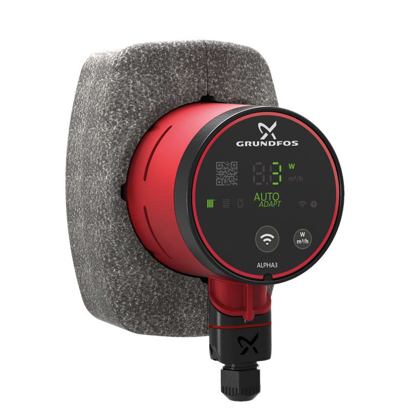 Grundfos ALPHA3 25-40 Cirkulationspump 1x230V - Gjutjärn - RSK 5758789, RSK 5758789